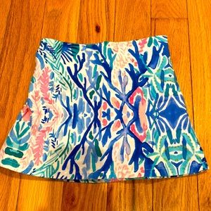 Colorful Patterned Kids Skort